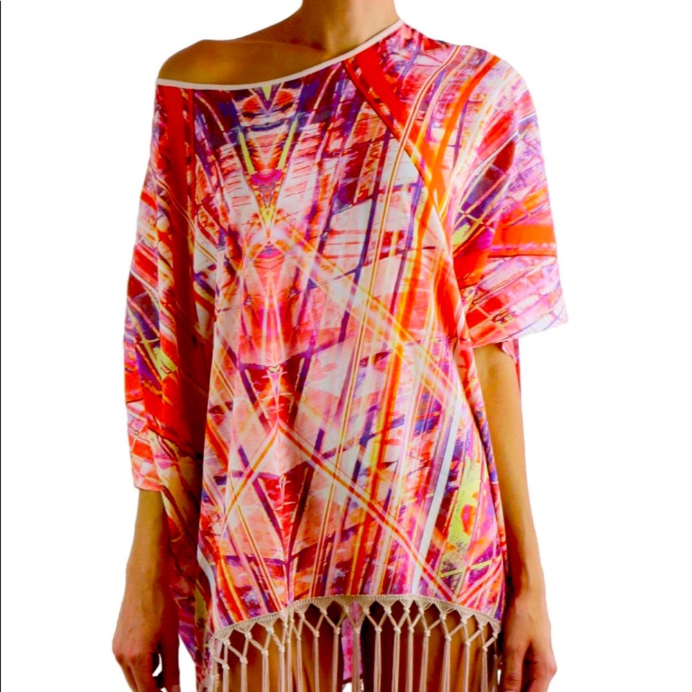 Stunning Johanne Beck Sorbet Geo Cover dress NWT
